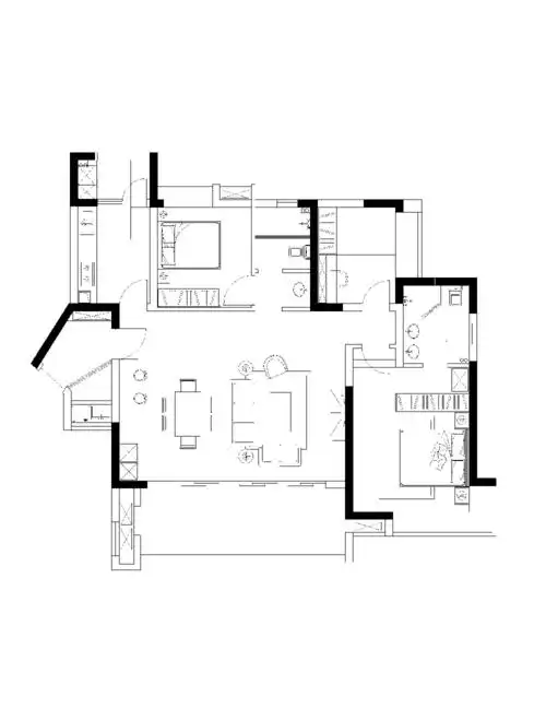新鸿基悦城马(先生)的新家_四川乾维装饰设计案例_土巴兔成都装修网