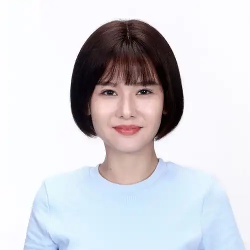 伊贝尔假发女短发圆脸bobo头网红空气刘海自然透气全真人发丝头套