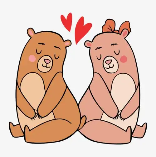 熊可爱熊熊毛绒玩具卡通手绘