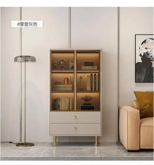 这款书柜真的太棒了!不仅外观时尚大气,而且实木材质质感十足. - 抖音