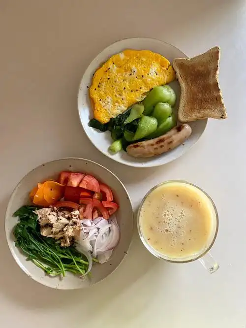 一个人早餐整多了