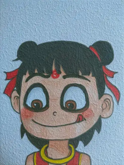 哪吒#零基础学画画  #简笔画教程