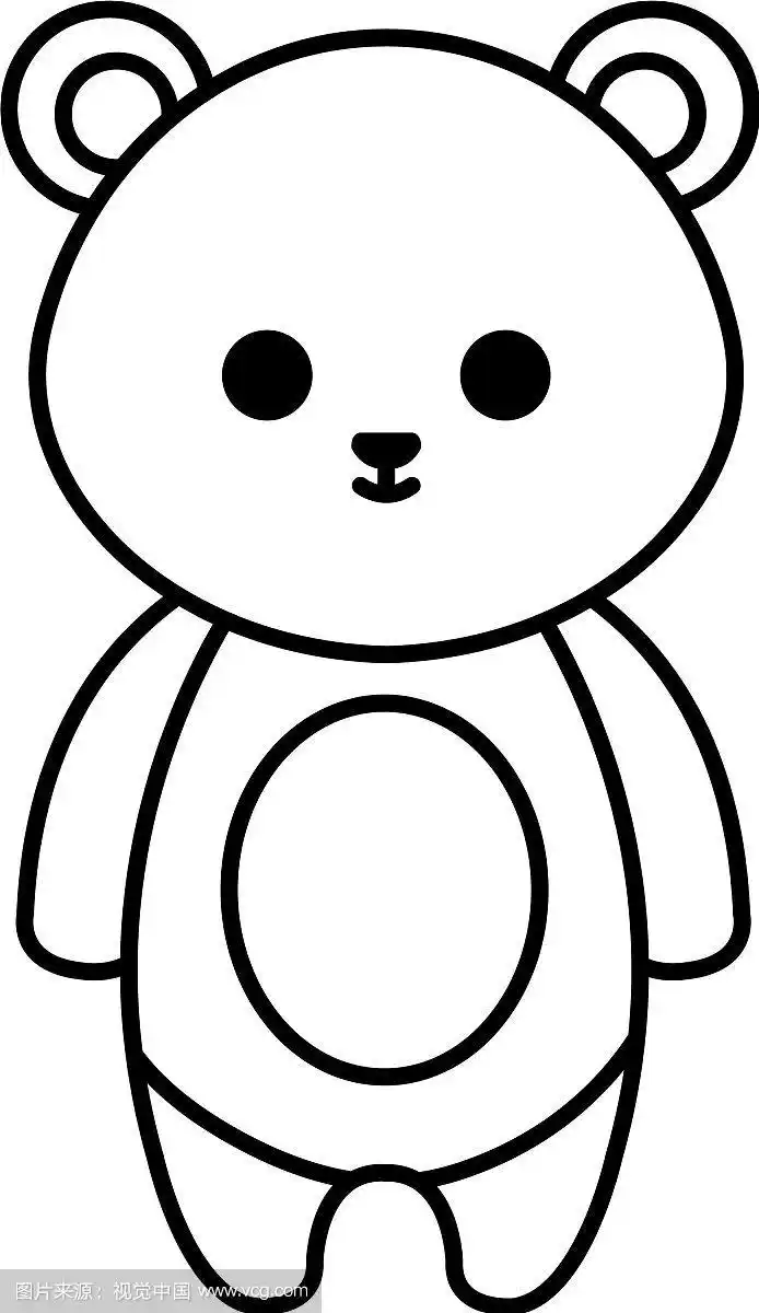 可爱的小熊温柔的性格