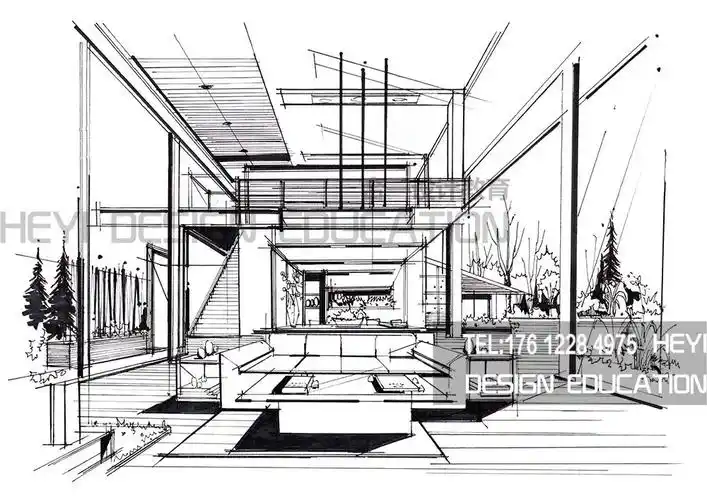 室内设计手绘效果图线稿篇