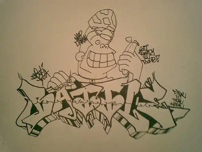 原创涂鸦作品 手稿 上墙