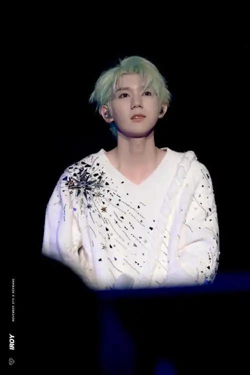 王源演唱会染上绿色头发,造型太惊艳,网友:这是一场双向奔赴