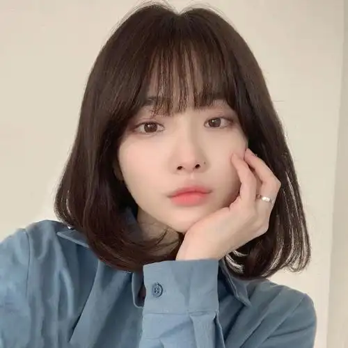 假发女短发网红锁骨发圆脸bobo头自然全头套韩式时尚波波头中长发