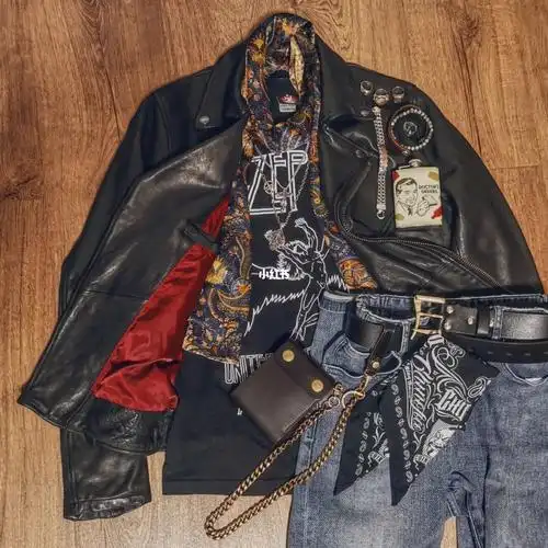 摇滚穿搭复古乐队t恤齐柏林飞艇乐队