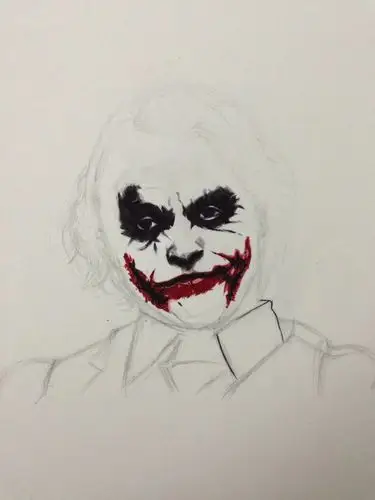 (圆珠笔)黑暗骑士joker|纯艺术|素描|芋头prime - 原创作品 - 站酷