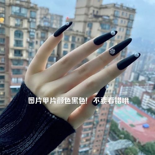 高端定制手工穿戴甲网红流行秋冬纯色超酷美甲成品可防水可拆卸【15天