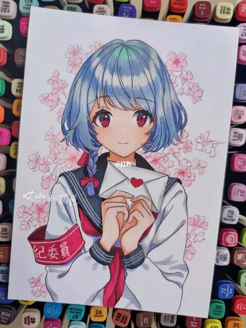 动漫人物小画绘画过程