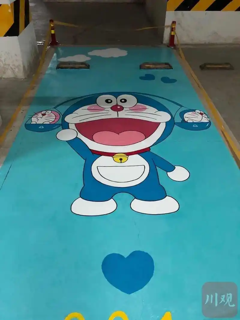 视频|你是车库里最靓的仔!彩绘车位受追捧