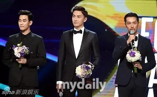 胡歌金秀贤郑元畅首尔电视节同获人气奖