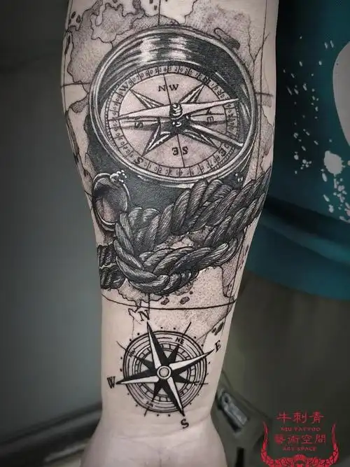 航海系列_纹身图案手稿图片_牛晋北的纹身作品集