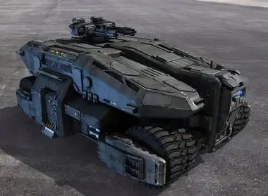 科幻装甲车模型-3d模型免费下载-设计创造价值_51render.com