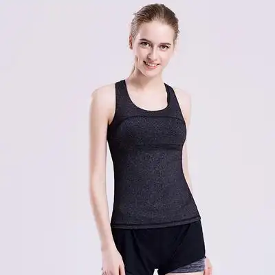 茜施尔女士运动背心速干显瘦性感美背聚拢防震内置文胸s7193c