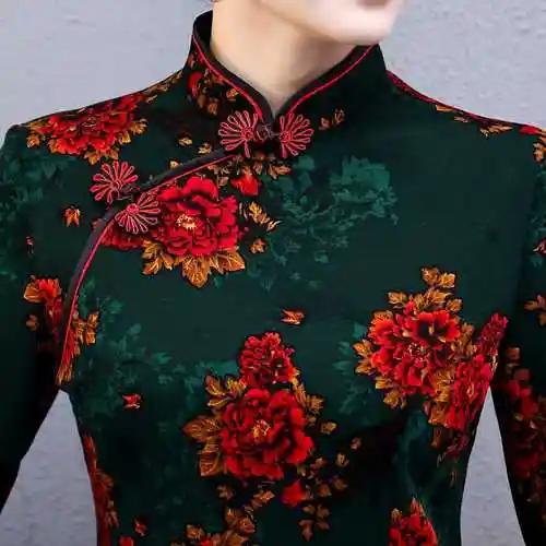 妈妈装春季新款汉服唐装中老年女气质复古旗袍上衣民族风高档礼服