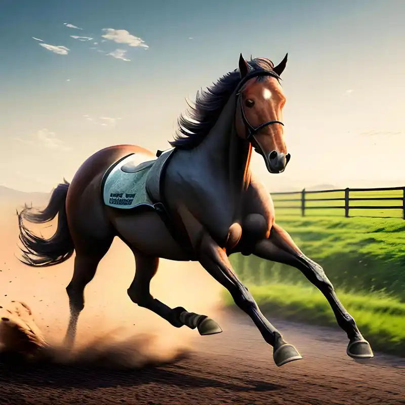 一匹奔腾的骏马,在辽阔的大地上飞奔(二)