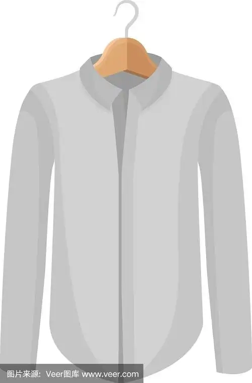 卡通白衬衫衣架时尚