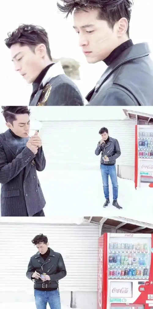 胡歌霍建华北海道白色情人节,这俩居然拍过时尚芭莎!