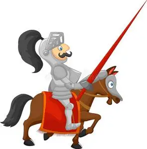 卡通骑士造型照片