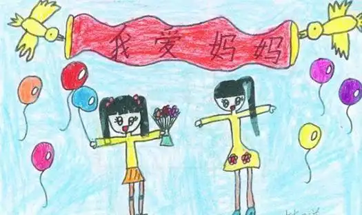 感恩母亲节儿童画图片--简笔画大全