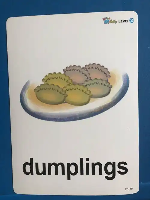 英语单词"饺子"请记得复习一下哦