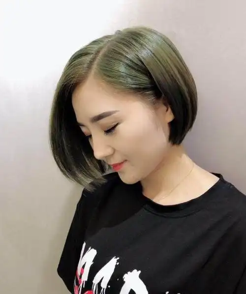 一边长一边短不等式短发,波波头图片-第2图,发型图片