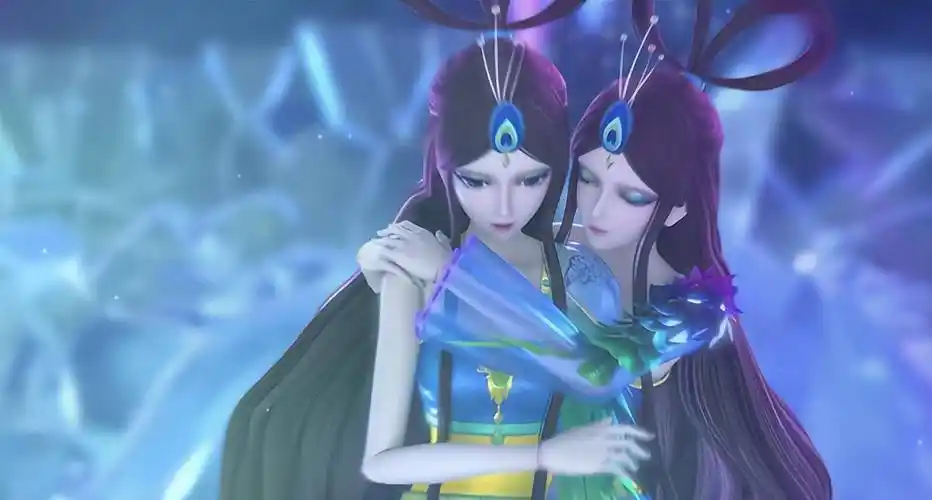 原创叶罗丽冰公主带陈思思离开孔雀选择独自留在镜空间