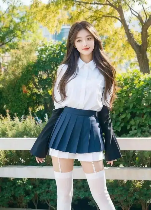 美女青春风采校园女神惊艳亮相甜美学生制服穿搭展现青春无敌魅力