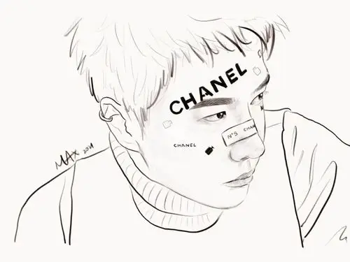 今日份手绘王一博98_王一博_手绘_文化_绘画