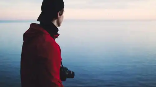 男生看海背影,高清图片,壁纸-桌面城市