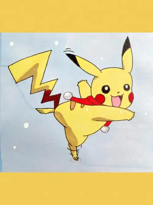 卡通画皮卡丘