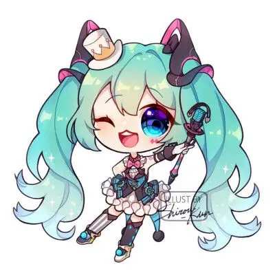 卡通q版动漫人物组合