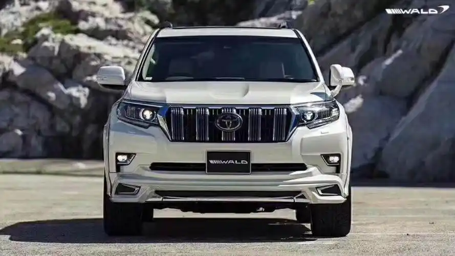 新款丰田霸道普拉多改装wald宽体大小包围前唇后唇轮眉中尾翼