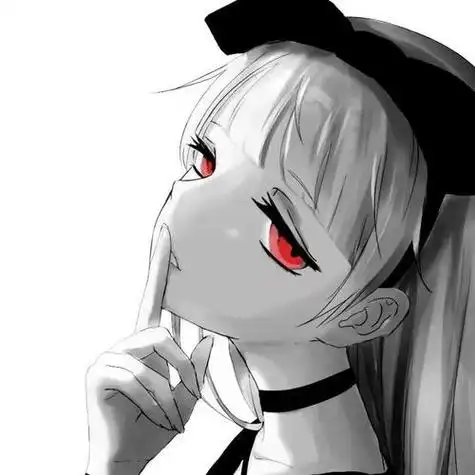 忧郁动漫女生头像:为你落下一滴泪故事到最后总会落幕