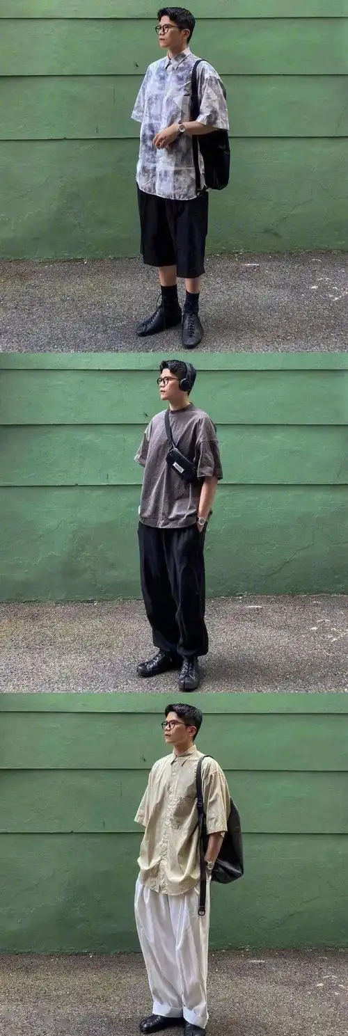 韩国男生woozzang的36套日常穿搭,休闲随性又很有型的帅气男友色系