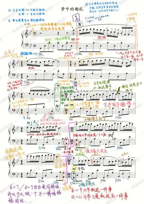 梦中的婚礼曲谱来啦