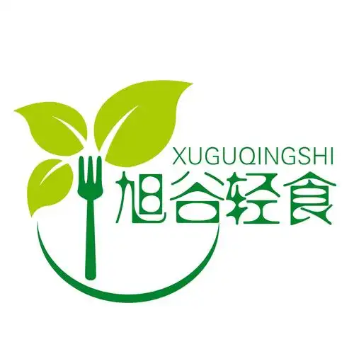 旭谷轻食logo设计-旭谷轻食-狂人设计