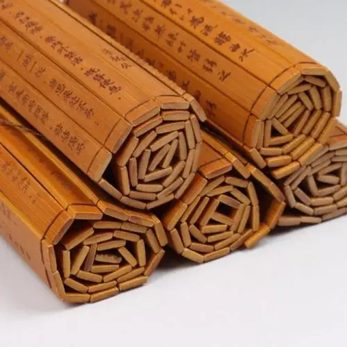 兰亭书卷卷轴书签手工签书千字弟子朗诵挂件竹编