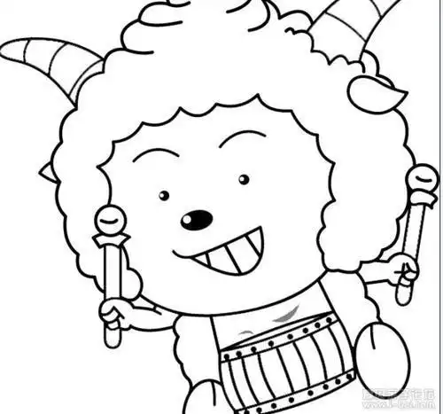 简笔画涂色模板简单