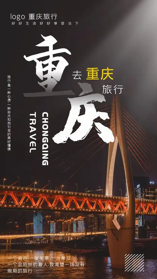 重庆旅行摄影图海报