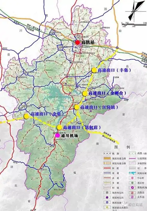 商城县新建一个高铁站新建五个高速公路出口看看哪个离你家近