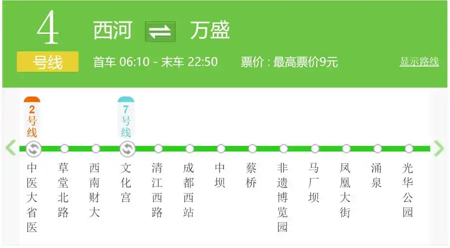 成都地铁4号线的站点设置