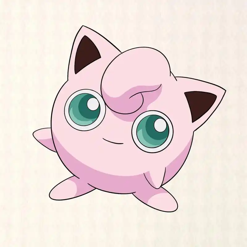 最简单可爱的宝可梦|胖丁|简笔画教程.简笔画20/100天  - 抖音