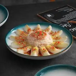 7524人付款淘宝日式刺身摆盘竹排篱笆高端饭店中餐装饰花草点缀日料