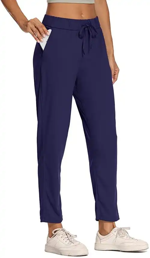 willit 女式高尔夫旅行裤休闲运动裤 7/8 运动裤快速干燥飞行裤