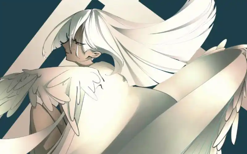 摸鱼练习~(白色调物拟人)