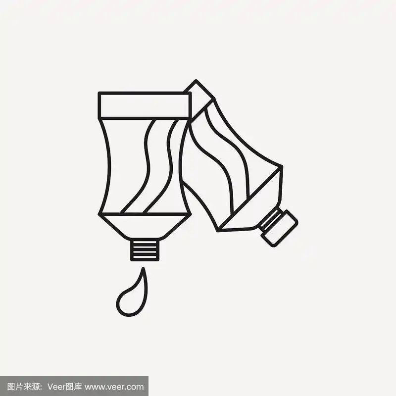 颜料颜料线图标