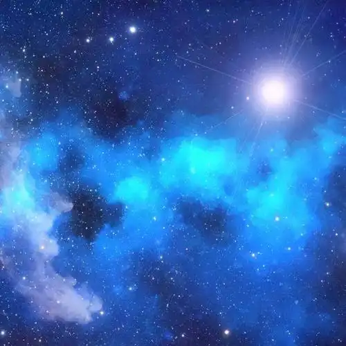 蓝色星空头像图片